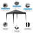 10x10 FT Center-top Folding Canopy-121551222