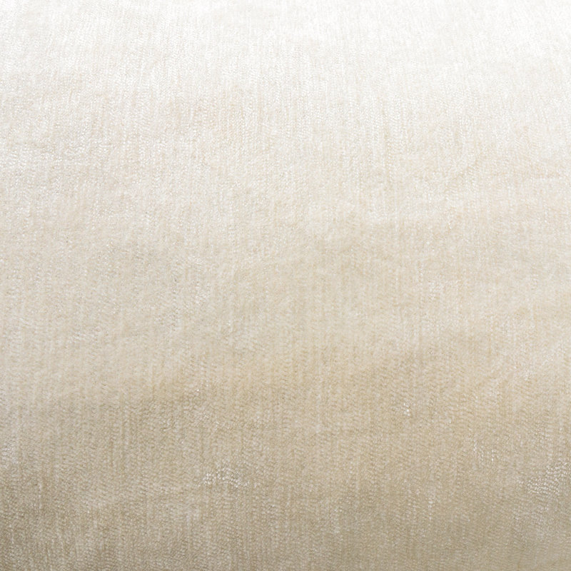 Cream Chenille Rectangular Feather Throw Pillow