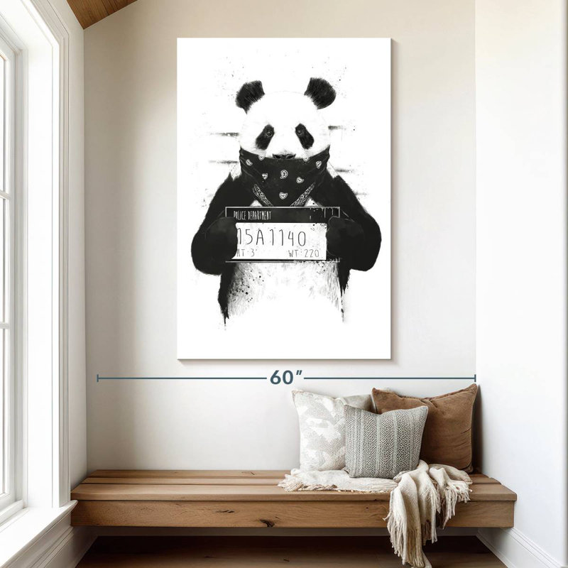 Brampt Bad Panda, 51" H x 34" W