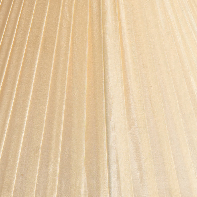 Silk Pleated Empire Shade, 19cm H x 30cm W x 30cm D, Almond