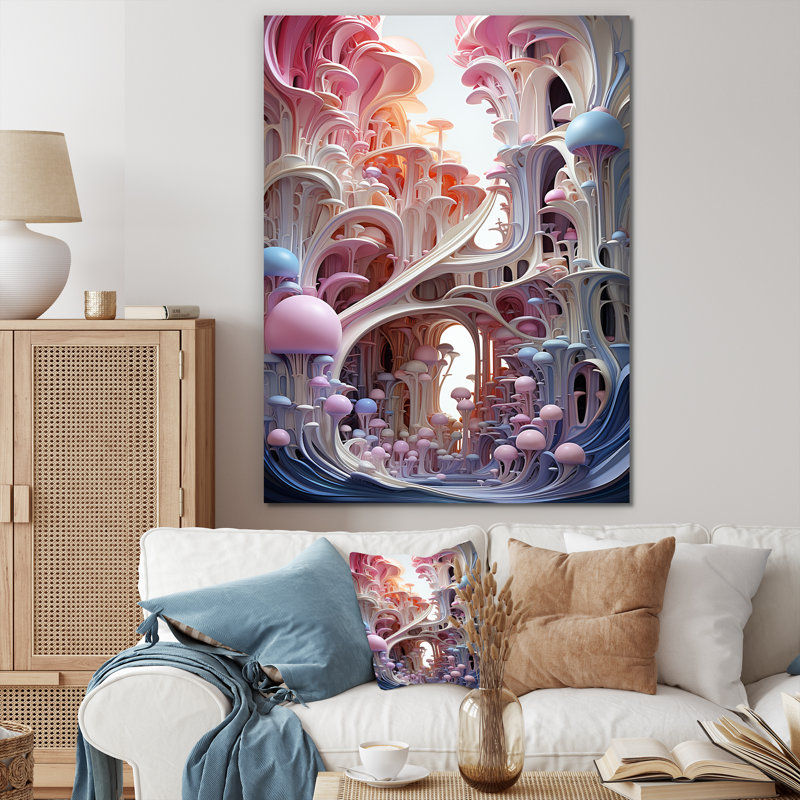 Art mural surréel surréel, Toile tendue, 32" H x 16" W