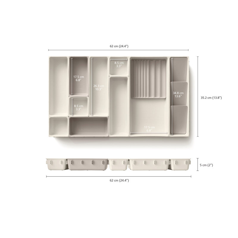 Joseph Joseph Viva 12-Piece Modular Makeup Organizer Set