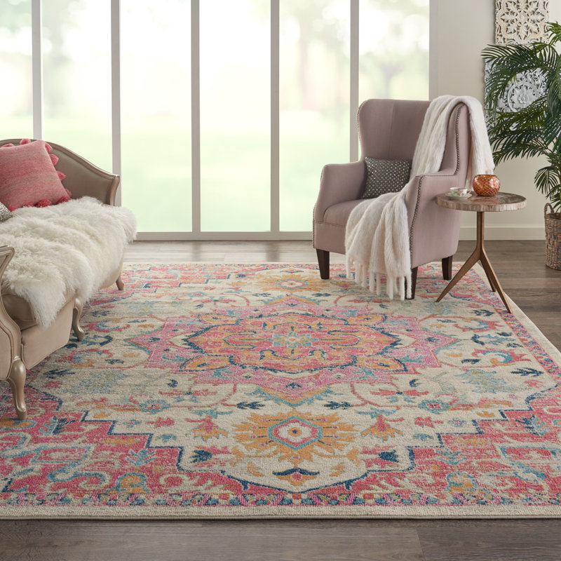 Tapis oriental vert Verda, Rectangle 6 pi 7 po x 9 pi 6 po