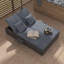 Double chaise longue d'extérieur en rotin d'extérieur-1448373201