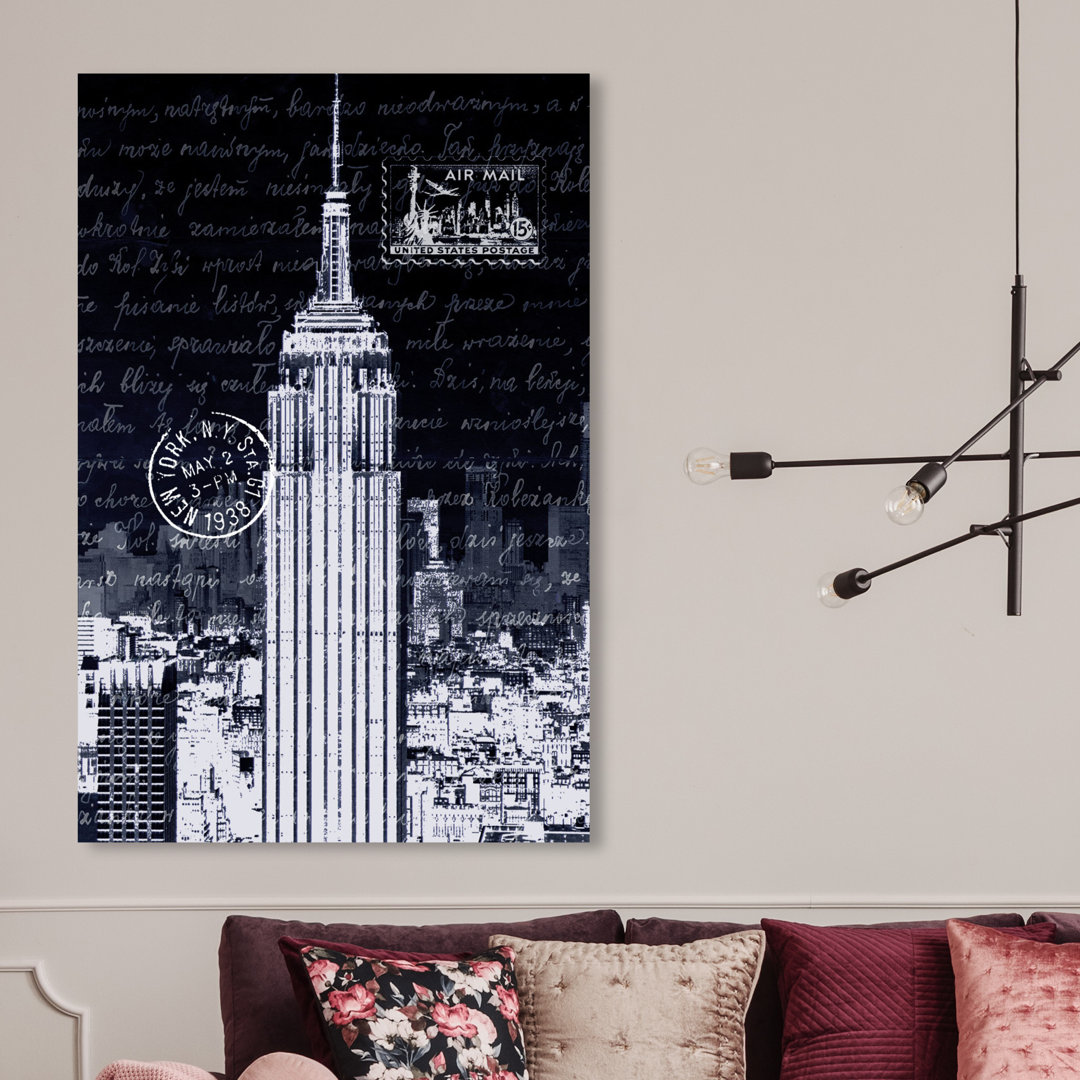 'The City That Never Sleeps' Graphic Art on Wrapped Canvas