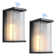 Shackelford Black 1 - Bulb 13.3'' H Outdoor Flush Mount with Dusk to Dawn
