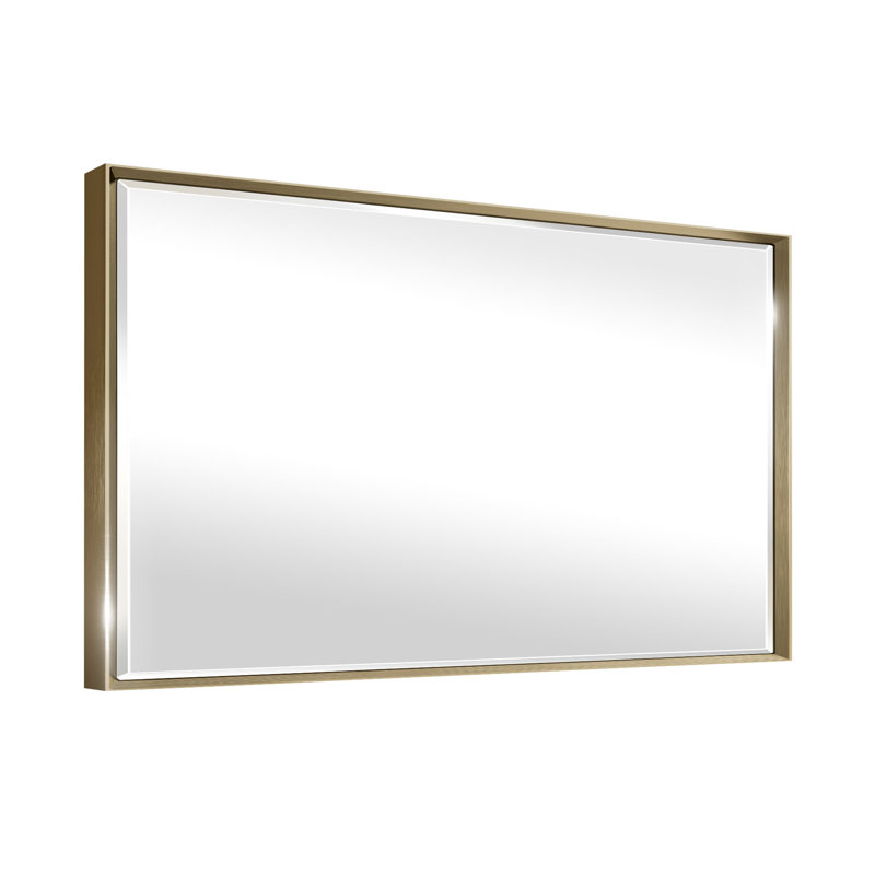 Miroir de salle de bain mural Lohoski, Or, 24 po x 48 po