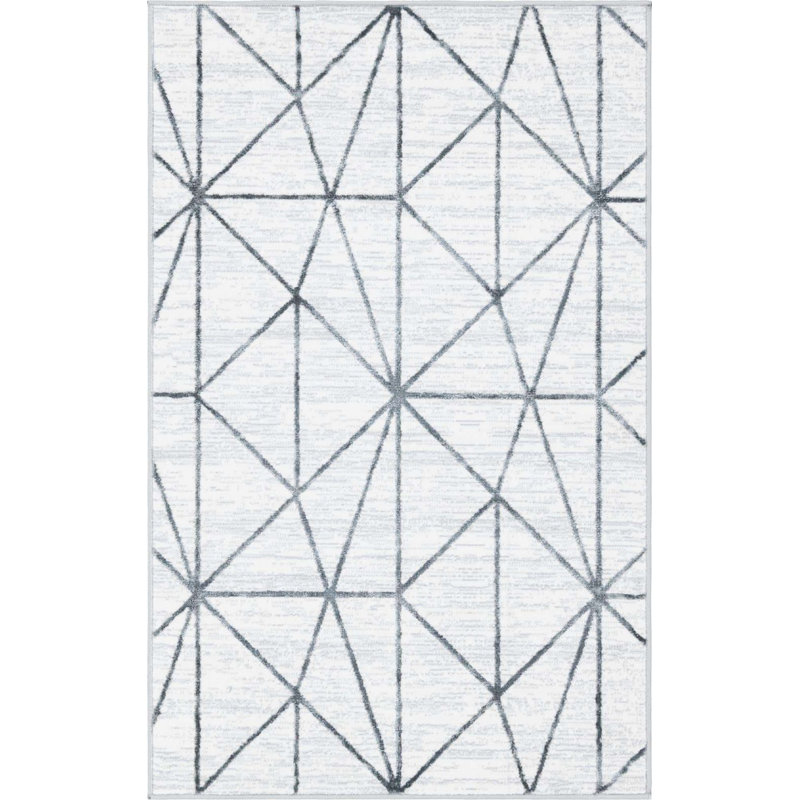 Clidy Abstract Indoor Rug, Rectangle 3'3" x 5'3"