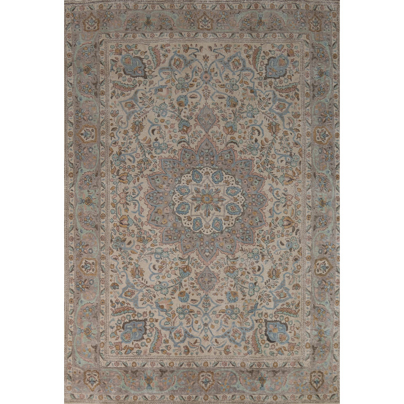 Tapis traditionnel rétro en laine 8 x 12