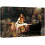 «The Lady of Shalott» par John William Waterhouse, reproduction d'art sur toile tendue-56497646