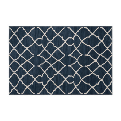 Tapis gris intérieur et extérieur Trellis