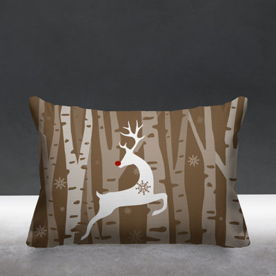 Outdoor Reversible Throw Pillow