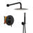 10 Inch Round Wall Mount Shower Faucet System Luxury Rainfall Shower Head with Rough-in Valve-58146940