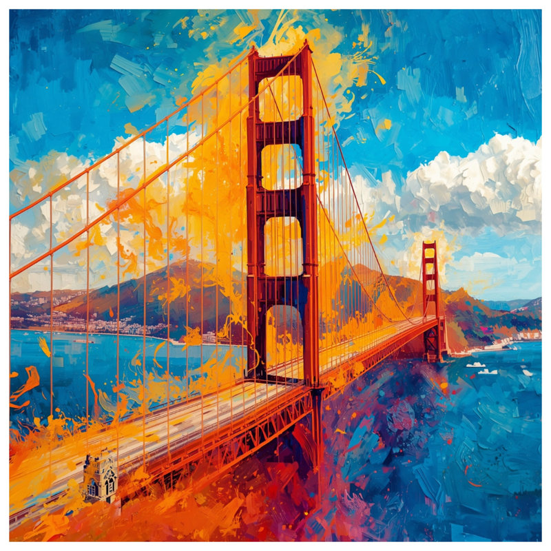 Rideaux de douche Golden Gate Bridge, 70in W x 72in H