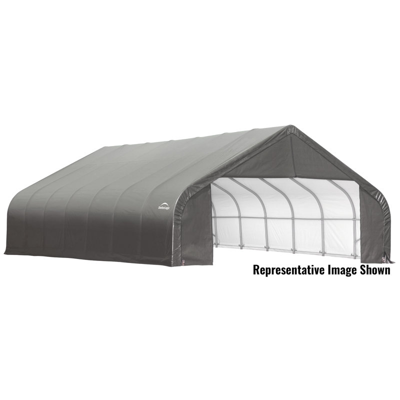 28 Ft. W x 24 Ft. D Garage, Grey