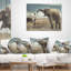 Coussin décoratif à imprimé animal et femme sexy