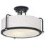 Plafonnier semi-encastré 3 lumières 17,5 po Dabira-670820140