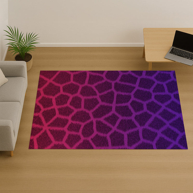 Abstract Area Rug, Runner 70 x 140 cm