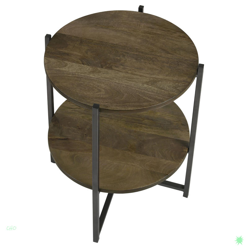 Accent Table With Bottom Shelf