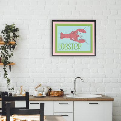 Coastal Cuisine Lobster Floating Frame, design by Christine Becker