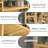 Bamboo Three Width Shallow Bookshelf And Bookshelf