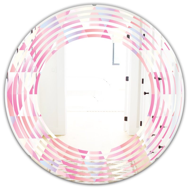 Miroir mural wave diamant vi modern, H 24 po x l 24 po