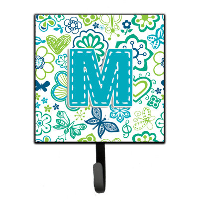 Crochet mural fleurs et papillons