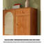 Armoire à chaussures minimaliste en bois massif de rotin moderne-864329306
