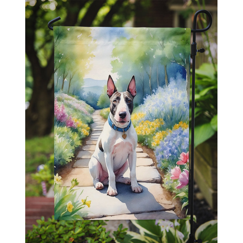 Drapeau de jardin en polyester à double face H 15,5 po x l 11,25 po Augusto