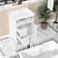 Meuble-lavabo blanc compact avec évier, bois massif et panneau de fibres à densité moyenne, design moderne