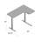 Adjustable L-Shaped Metal Base Standing Desk-863680342