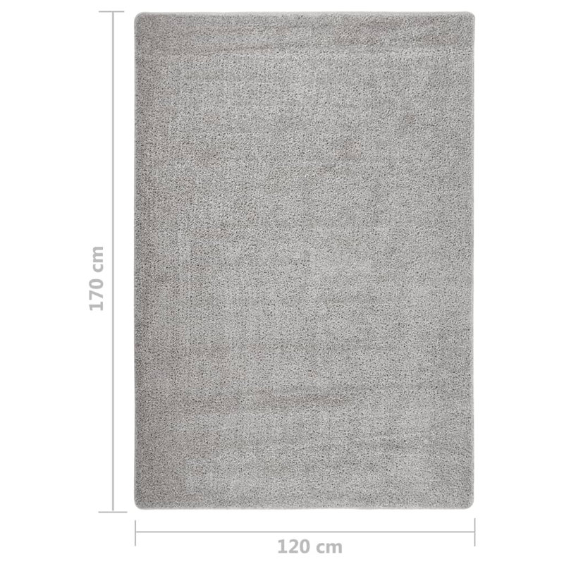 Adeja Solid Colour Shag Area Rug, Rectangle 120 x 170cm