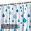 Rideau de douche foncé avec 12 crochets Dark Water-2025571624