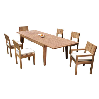 Mclea Outdoor 7 - Piece Teak Dining Set