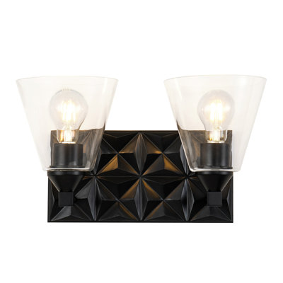 Alpha 2 Light Vanity Light With Glass