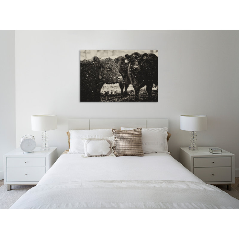 «Its Snowing», toile tendue par Aledanda, H 40 po x l 60 po x P 1,5 po