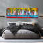 «Skyline» par Erin Ashley, ensemble d'art mural en verre acrylique, 3 pièces-101768453