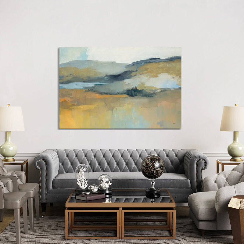 Folded Hills by Julia Purinton - Gallery-Wrapped Canvas Giclée on Canvas, Wrapped Canvas, 20.32 cm H x 30.48 cm W