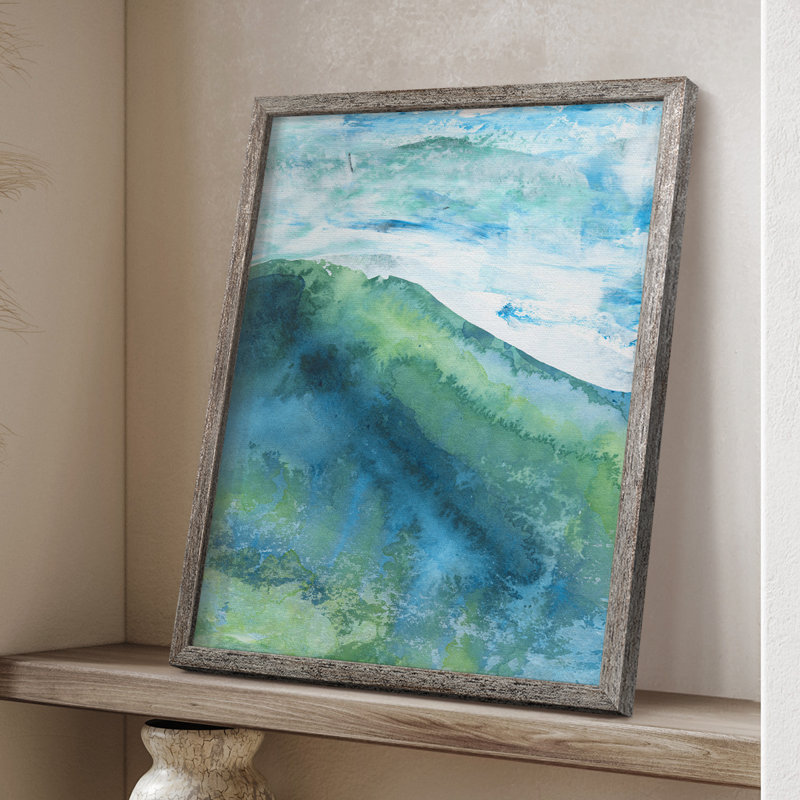 New Air I Framed Print - Solid Wood, 11" H x 9" W