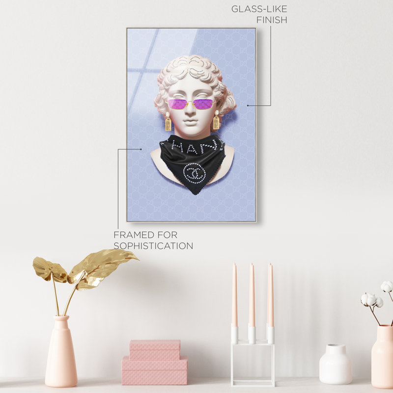 Interpretation III Canvas Fashion Print by Oliver Gal, 16"H x 11"W, Silver Frame