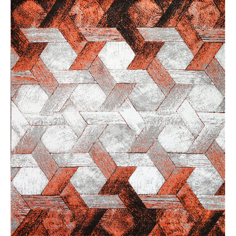 Tapis oriental transitionnel Trellis 5X8, Carré 9 pi 10 po