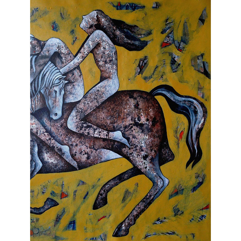 Cheval sauvage | Acrylique sur toile | Par Ranjith Raghupathy