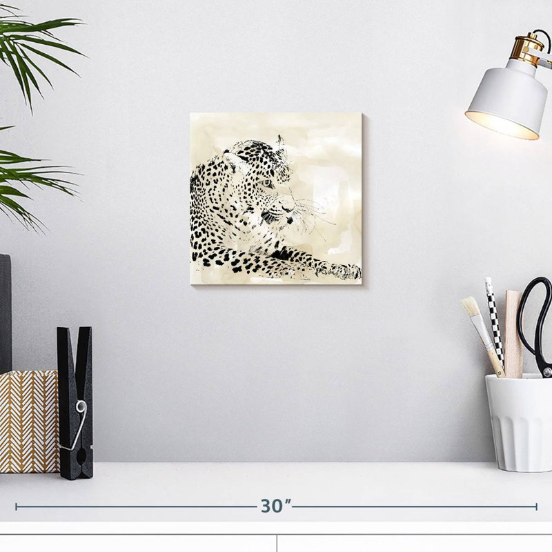 Brampt Leopard Spots I, 10" H x 10" W