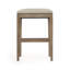 Cora Upholstered Stool with Solid Wood Frame