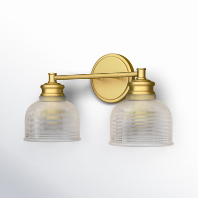 Besima 2 Light Ribbed Dimmable Vanity Light