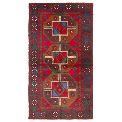 Rizbaft Red Rug 3'3" x 6'3"