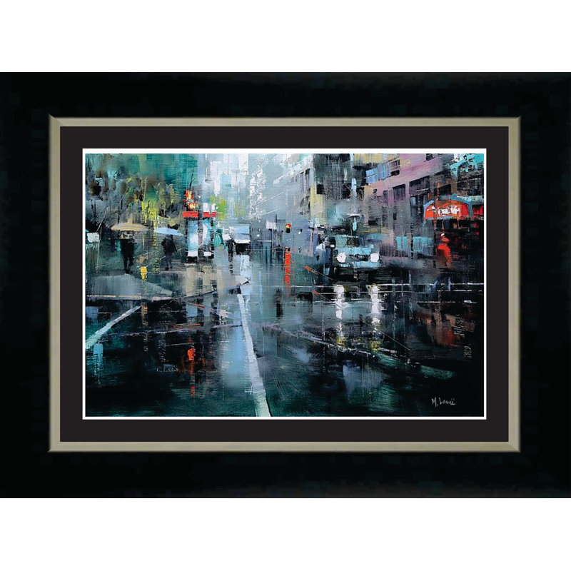 «Montreal Rain», reproduction encadrée