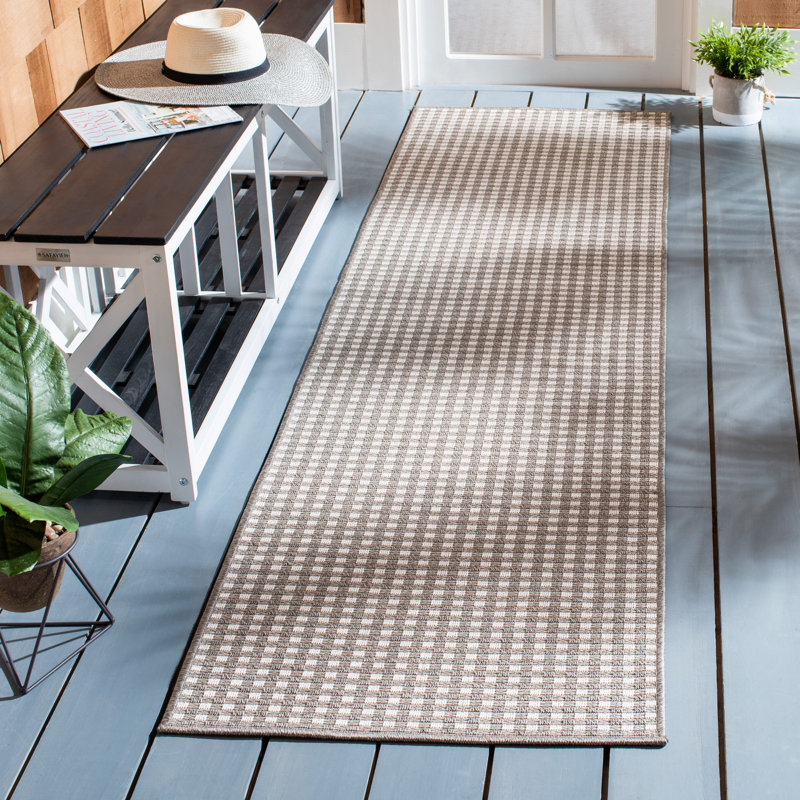 Bhavik 200 Performance Solid Color Indoor/Outdoor Area Rug, Runner 2'3" x 8'