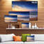 « belle blue cloudscape over sea », reproduction de photo sur toile tendue-19411892
