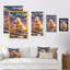 «Video Game Fantasy Ship Coastal Sunset», reproduction de photo sur toile-442901464-442901469
